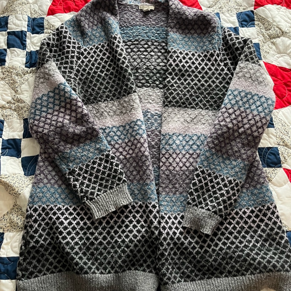 Cozy Multicolor Knit Cardigan